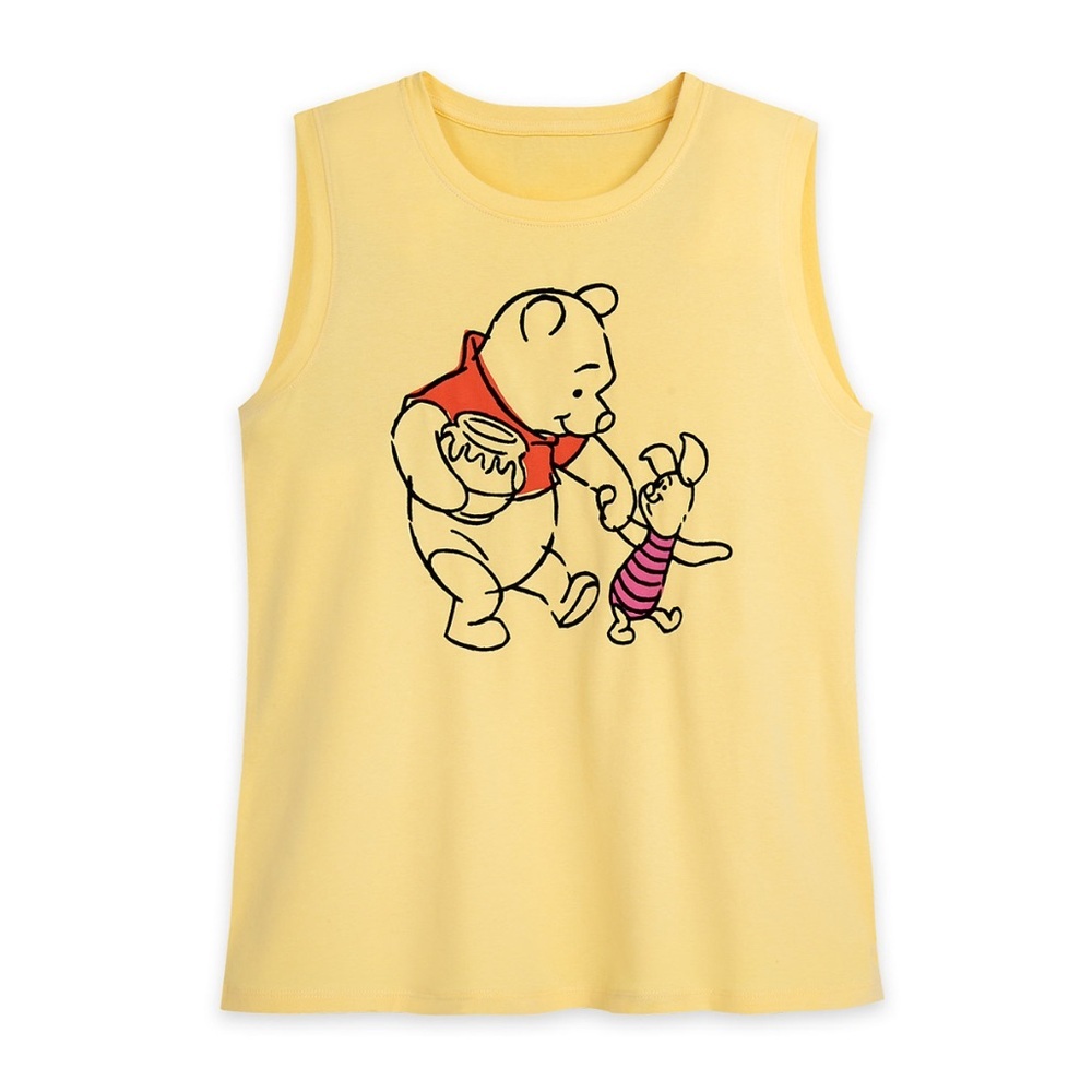 Disney Women’s  Winnie the Pooh & Piglet Graphic Tank Top Size L NWT - Picture 2 of 12
